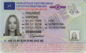 Lithuania Driver's License